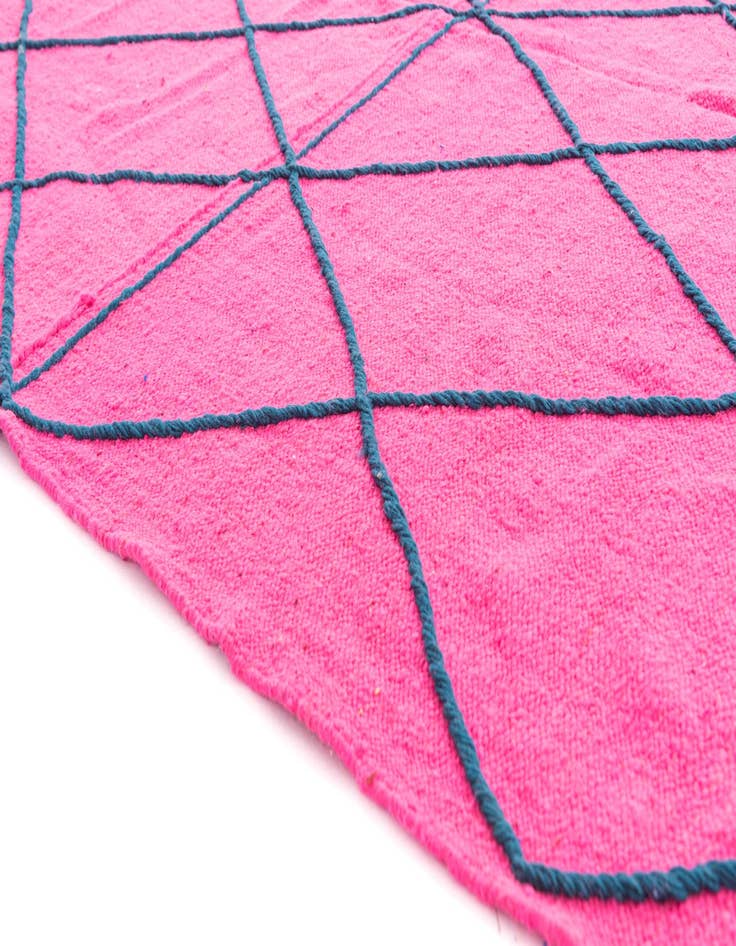 Detail image of 6' 6 x 9' 8  Hand Knotted Moroccan Wool Rug