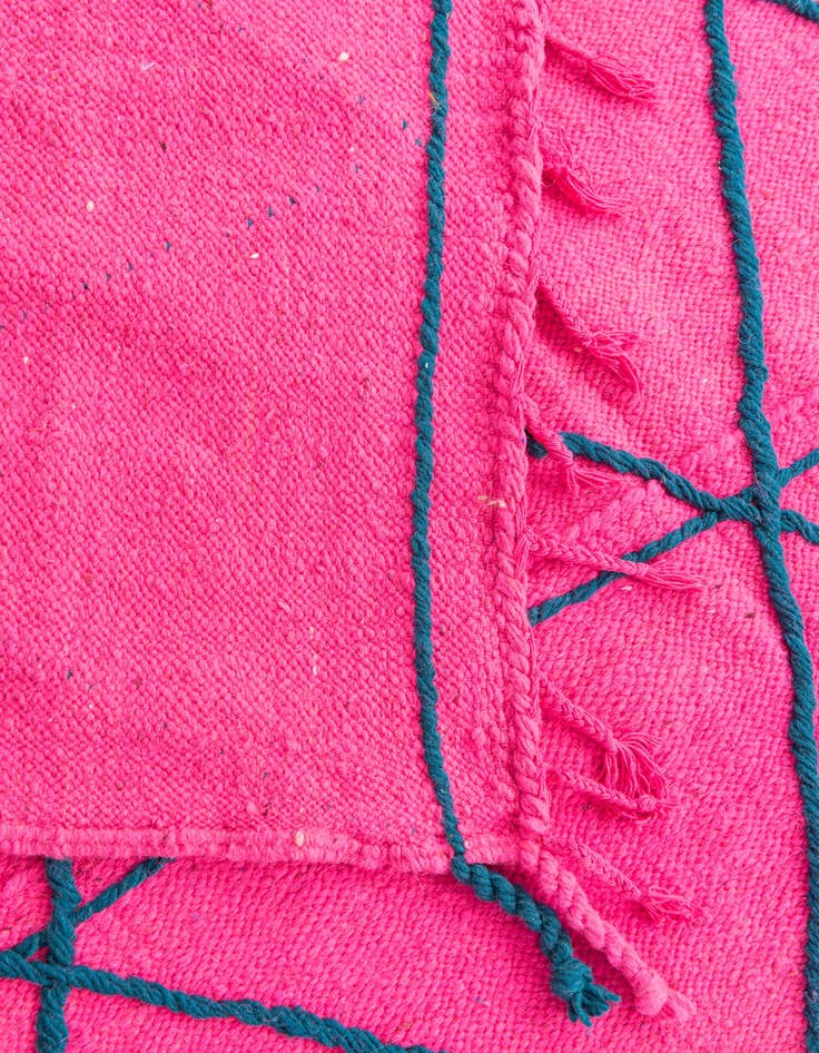 Detail image of 6' 6 x 9' 8  Hand Knotted Moroccan Wool Rug