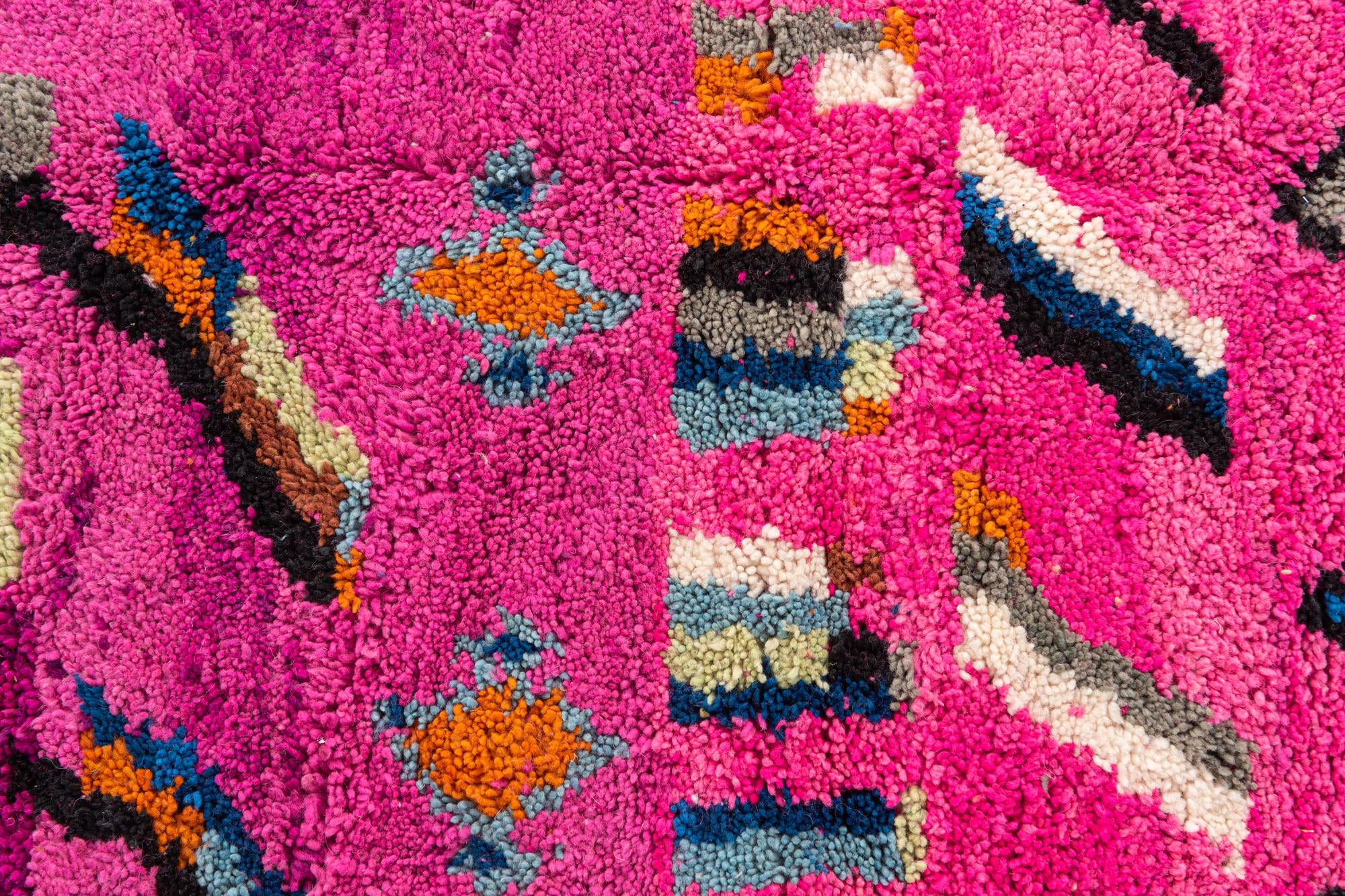 4' 10 x 7' 10 Hand Knotted Moroccan Wool Rug