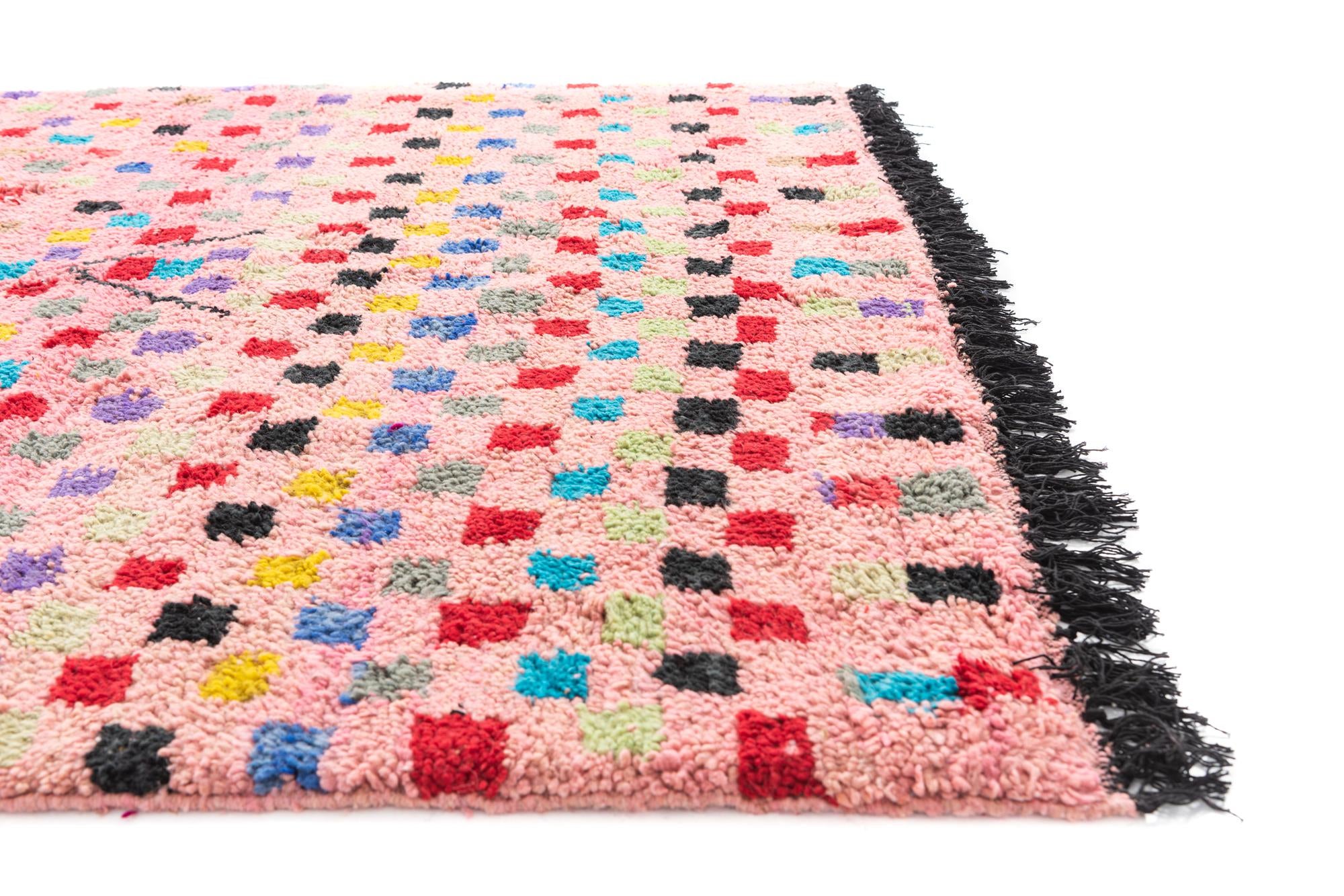 5' 3 x 8' Hand Knotted Moroccan Wool Rug
