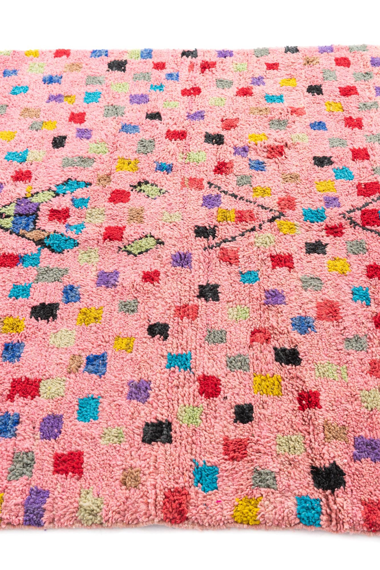 5' 3 x 8' Hand Knotted Moroccan Wool Rug