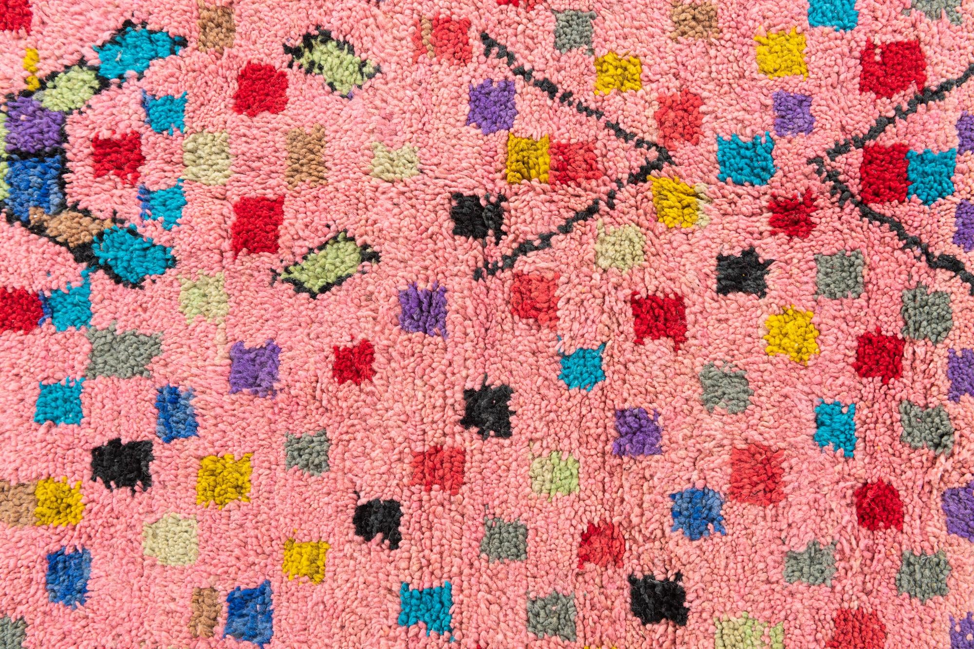 5' 3 x 8' Hand Knotted Moroccan Wool Rug