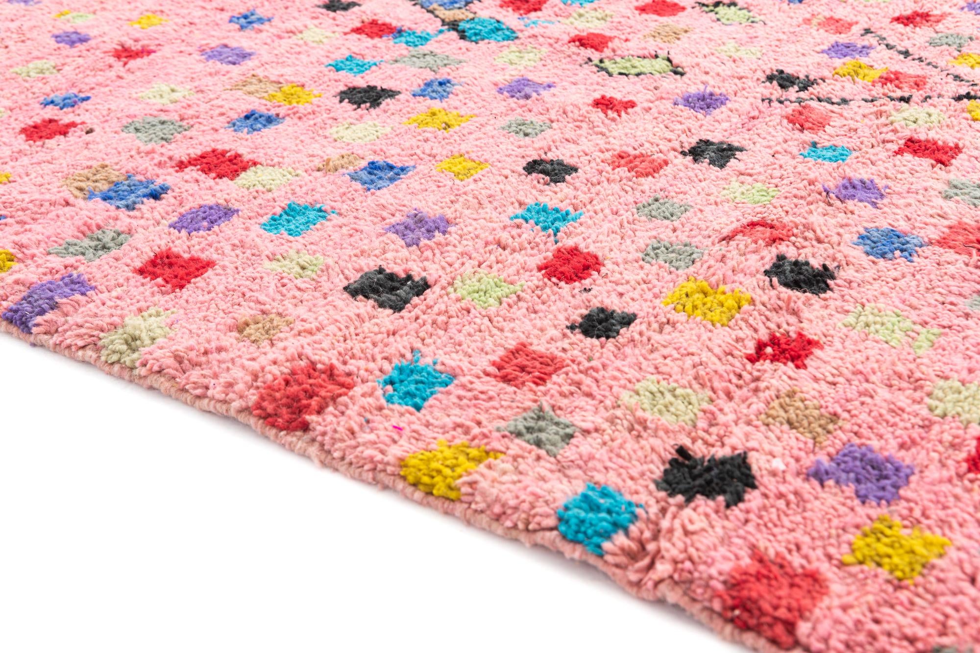 5' 3 x 8' Hand Knotted Moroccan Wool Rug
