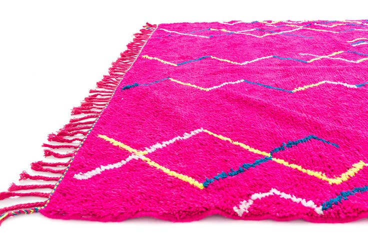 Detail image of 7' x 9' 9 Hand Knotted Moroccan Wool Rug