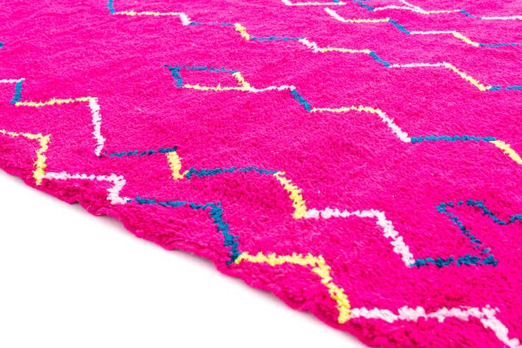 Detail image of 7' x 9' 9 Hand Knotted Moroccan Wool Rug