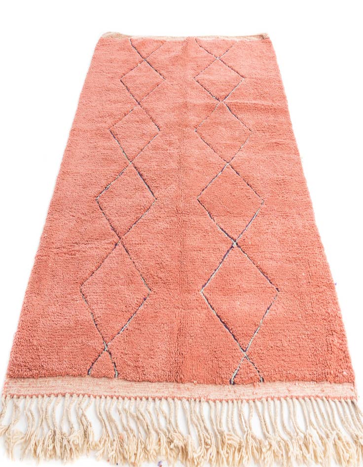Detail image of 5' 9 x 8' 5 Hand Knotted Moroccan Wool Rug