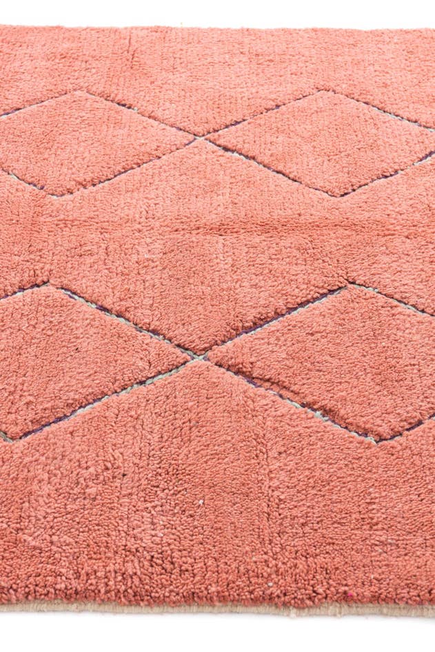Detail image of 5' 9 x 8' 5 Hand Knotted Moroccan Wool Rug