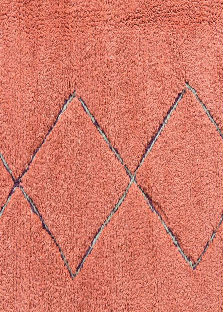 5' 9 x 8' 5 Hand Knotted Moroccan Wool Rug