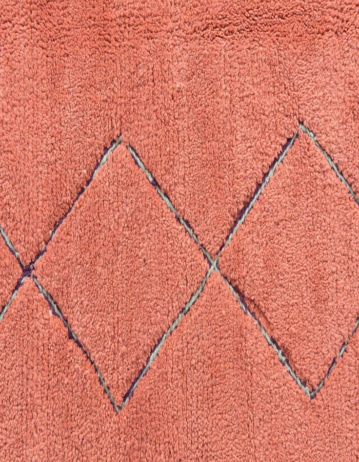 Detail image of 5' 9 x 8' 5 Hand Knotted Moroccan Wool Rug