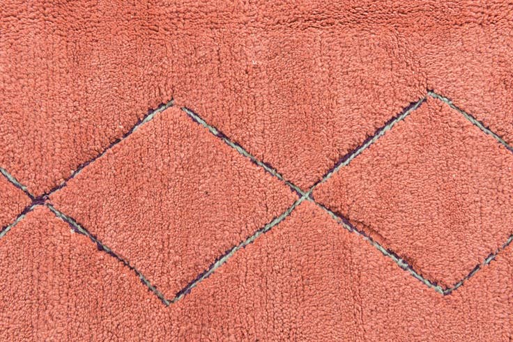 Detail image of 5' 9 x 8' 5 Hand Knotted Moroccan Wool Rug