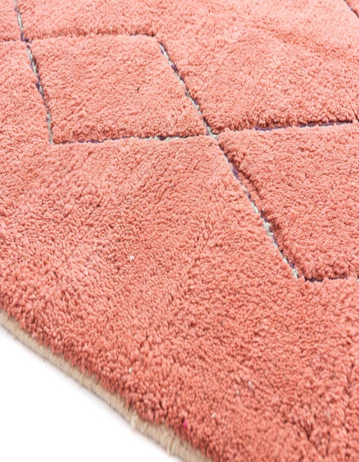 Detail image of 5' 9 x 8' 5 Hand Knotted Moroccan Wool Rug