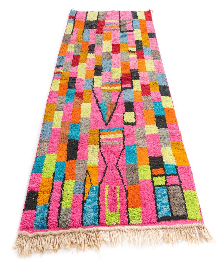 Detail image of 4' 10 x 8' 9  Hand Knotted Moroccan Wool Rug