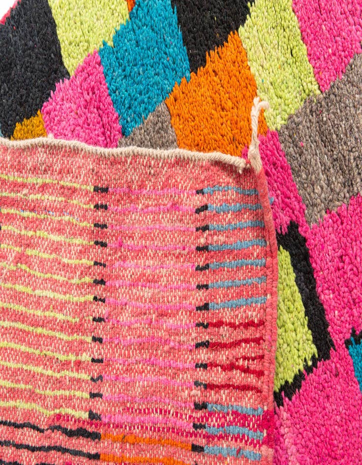 Detail image of 4' 10 x 8' 9  Hand Knotted Moroccan Wool Rug