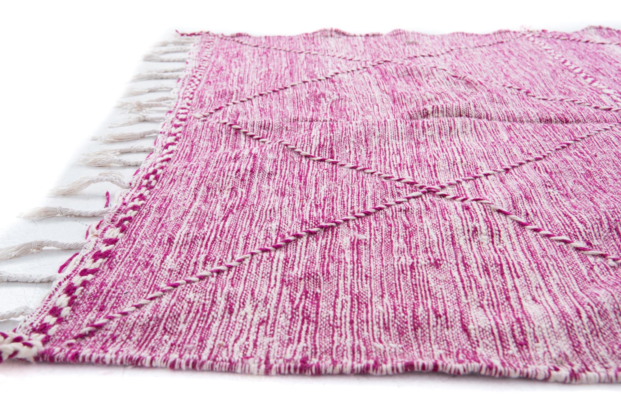 6' 5 x 9' 6 Hand Knotted Moroccan Wool Rug