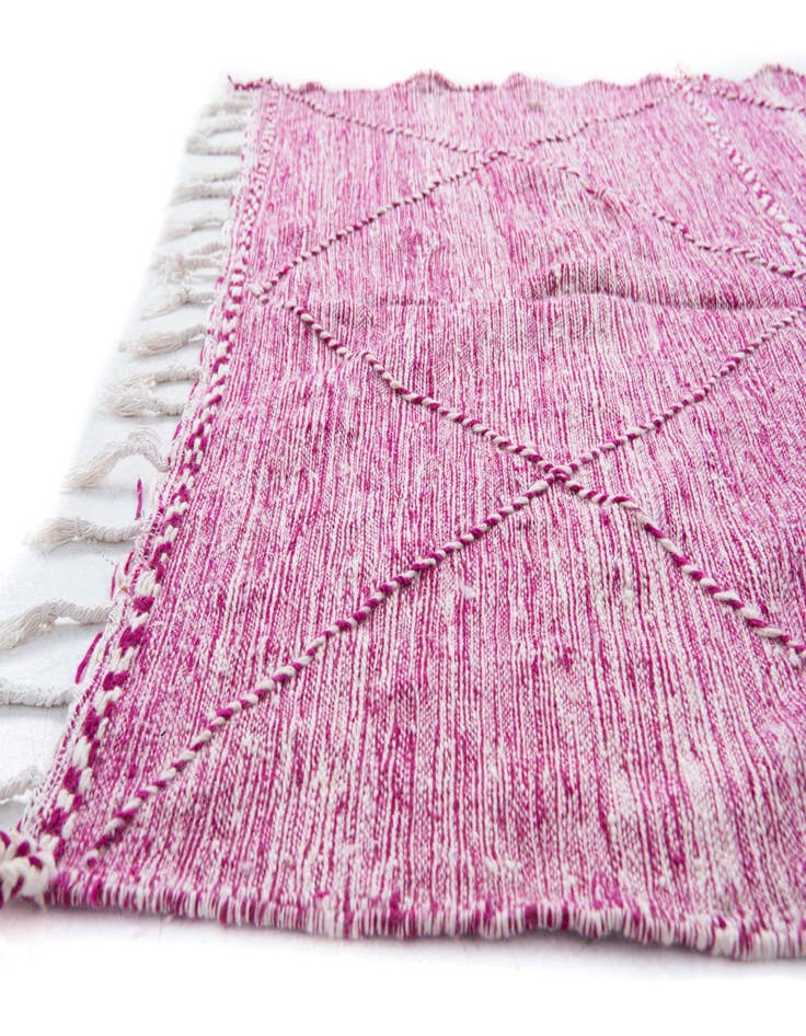 Detail image of 6' 5 x 9' 6  Hand Knotted Moroccan Wool Rug