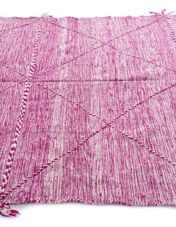 Detail image of 6' 5 x 9' 6  Hand Knotted Moroccan Wool Rug