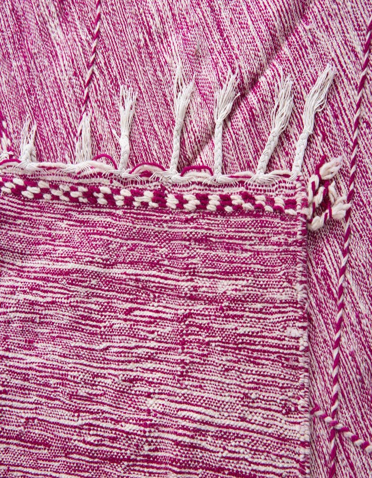 Detail image of 6' 5 x 9' 6  Hand Knotted Moroccan Wool Rug