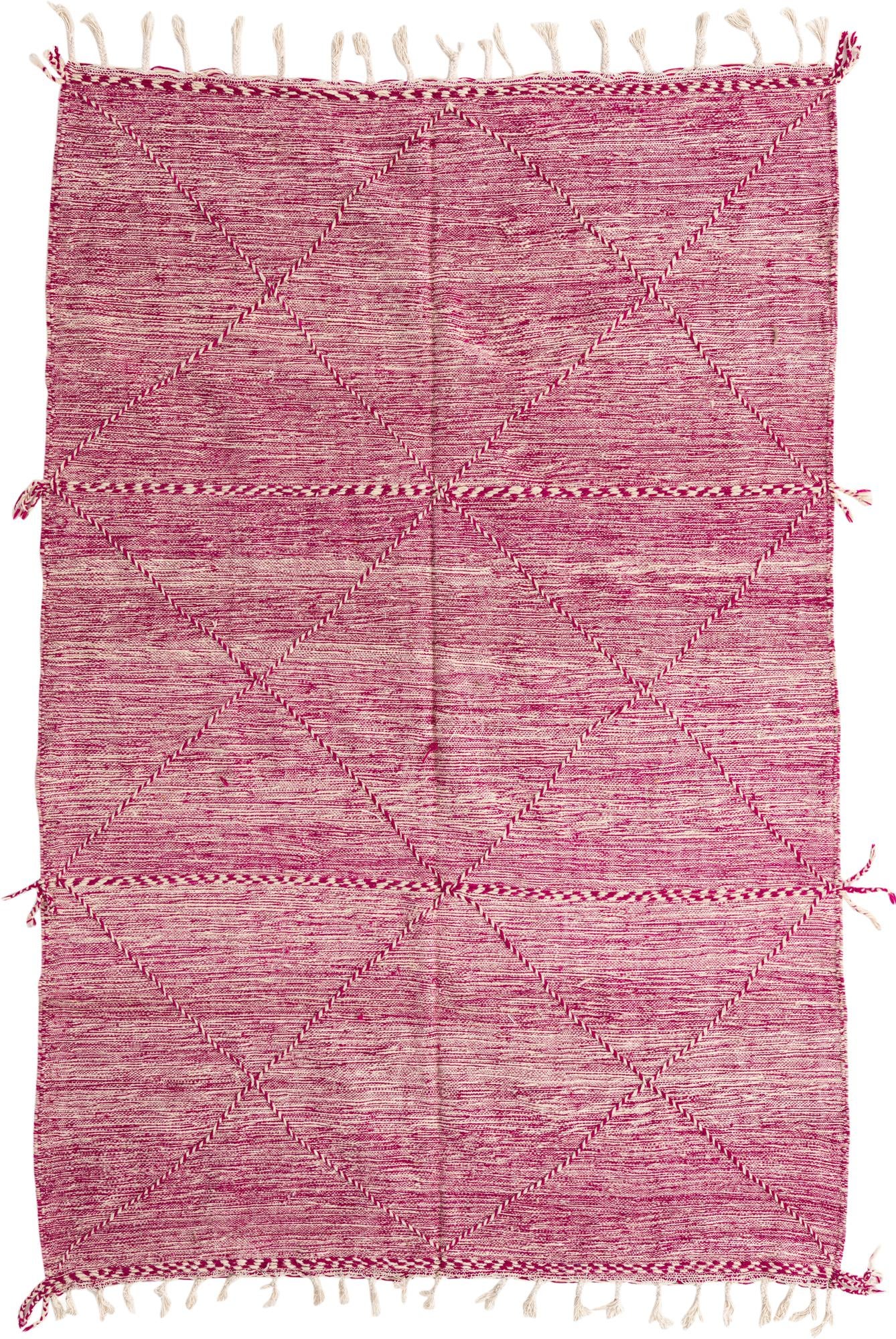 6' 5 x 9' 6 Hand Knotted Moroccan Wool Rug