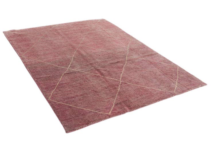 Detail image of 4' 9 x 6' 7 Hand Knotted Moroccan Wool Rug