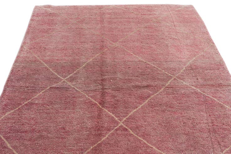 Detail image of 4' 9 x 6' 7 Hand Knotted Moroccan Wool Rug