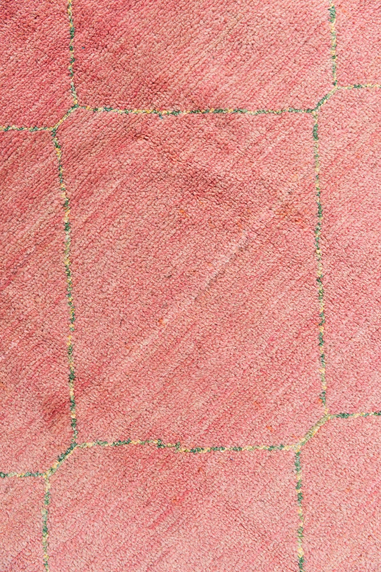 5' 7 x 8' 3 Hand Knotted Moroccan Wool Rug