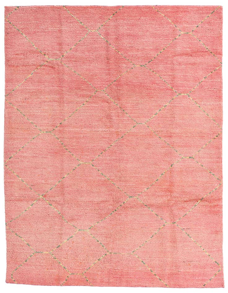 Detail image of 5' 7 x 8' 3 Hand Knotted Moroccan Wool Rug