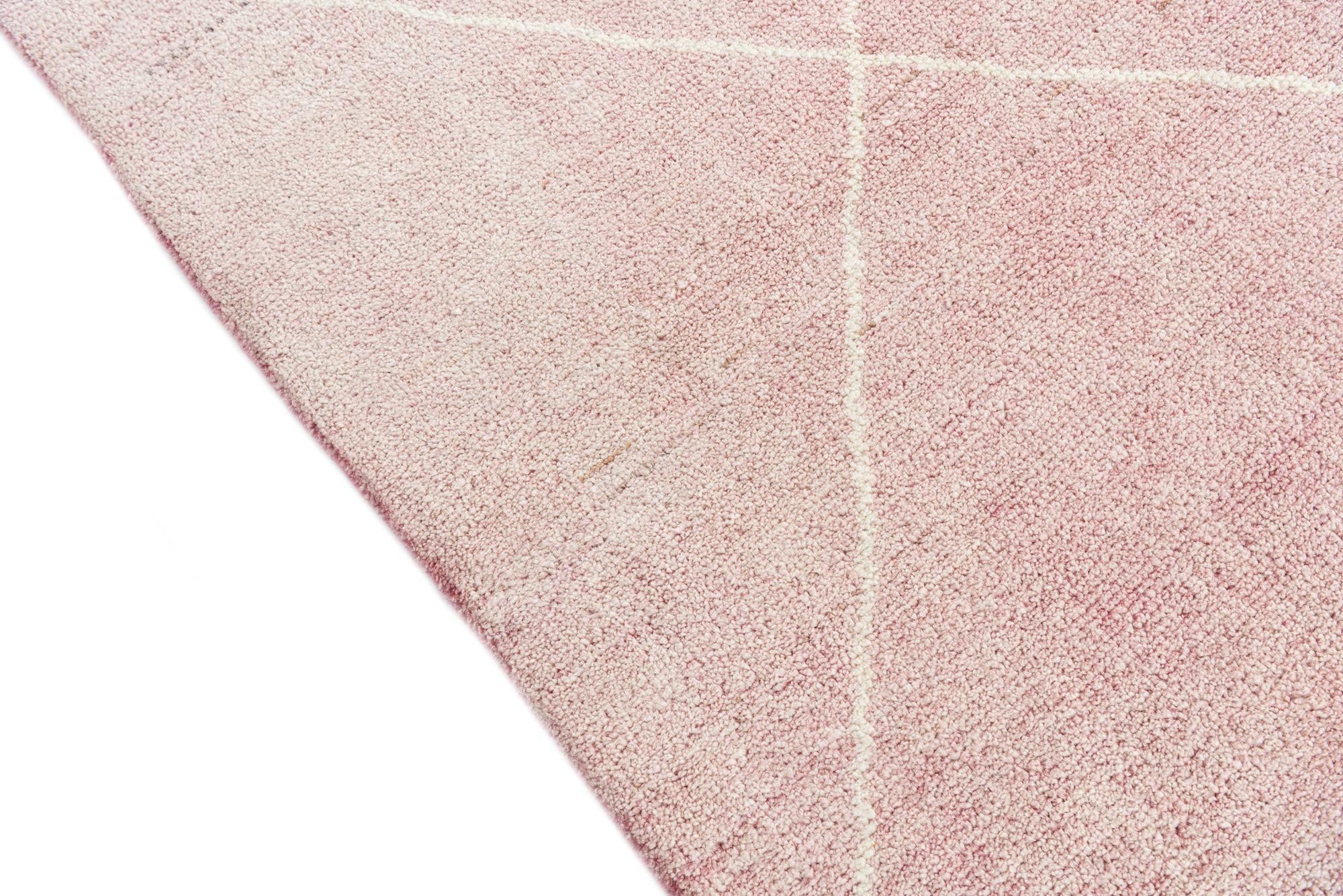 5' 6 x 8' Hand Knotted Moroccan Wool Rug