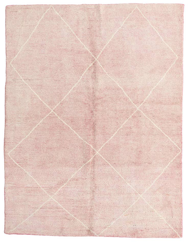 Detail image of 5' 6 x 8' Hand Knotted Moroccan Wool Rug