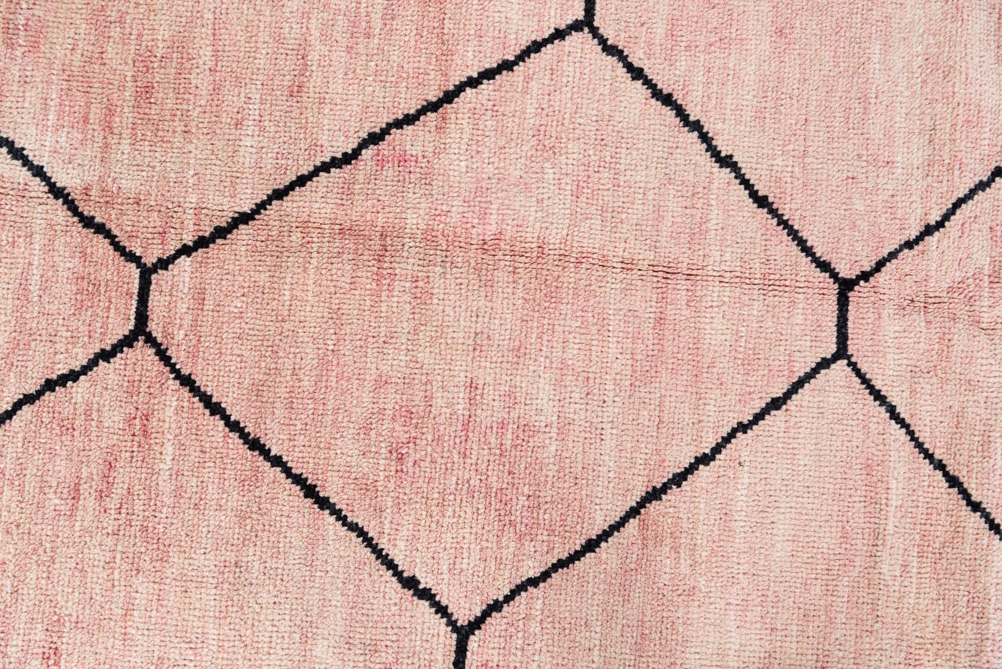 5' 9 x 8' Hand Knotted Moroccan Wool Rug