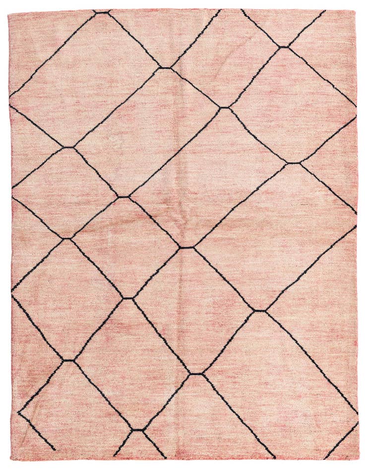 Detail image of 5' 9 x 8' Hand Knotted Moroccan Wool Rug