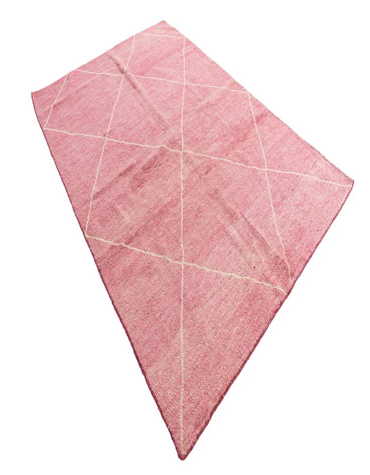 Detail image of 5' 6 x 8'  Hand Knotted Moroccan Wool Rug