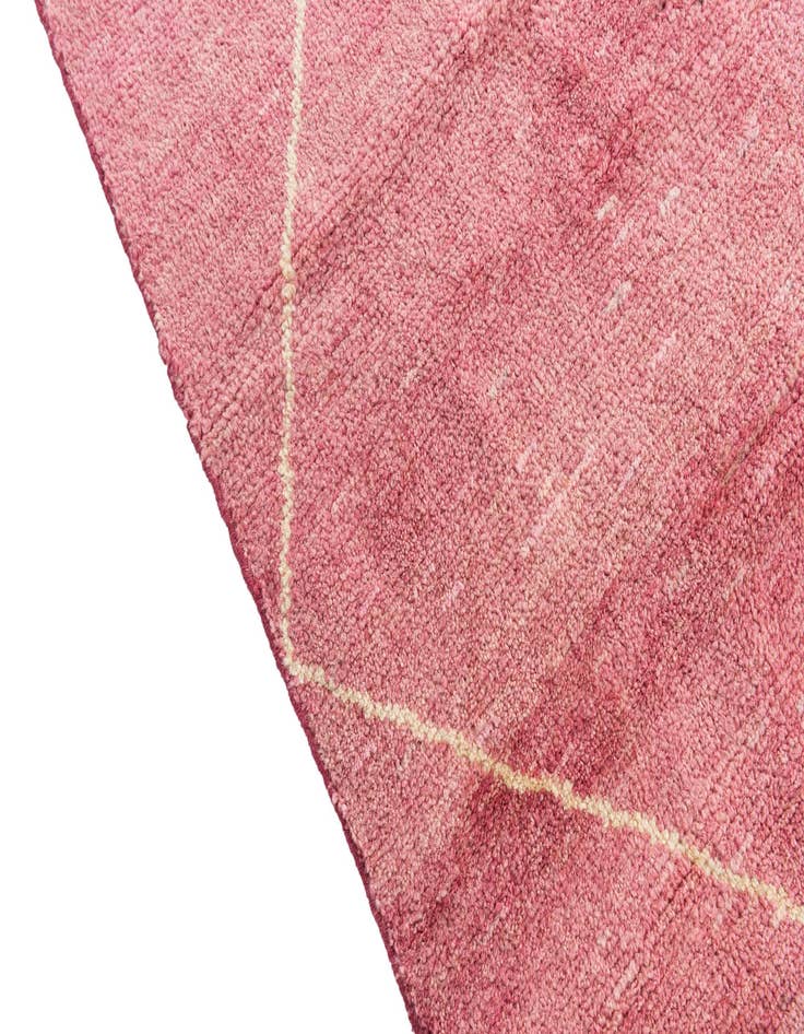 Detail image of 5' 6 x 8'  Hand Knotted Moroccan Wool Rug