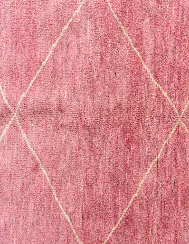 Detail image of 5' 6 x 8'  Hand Knotted Moroccan Wool Rug