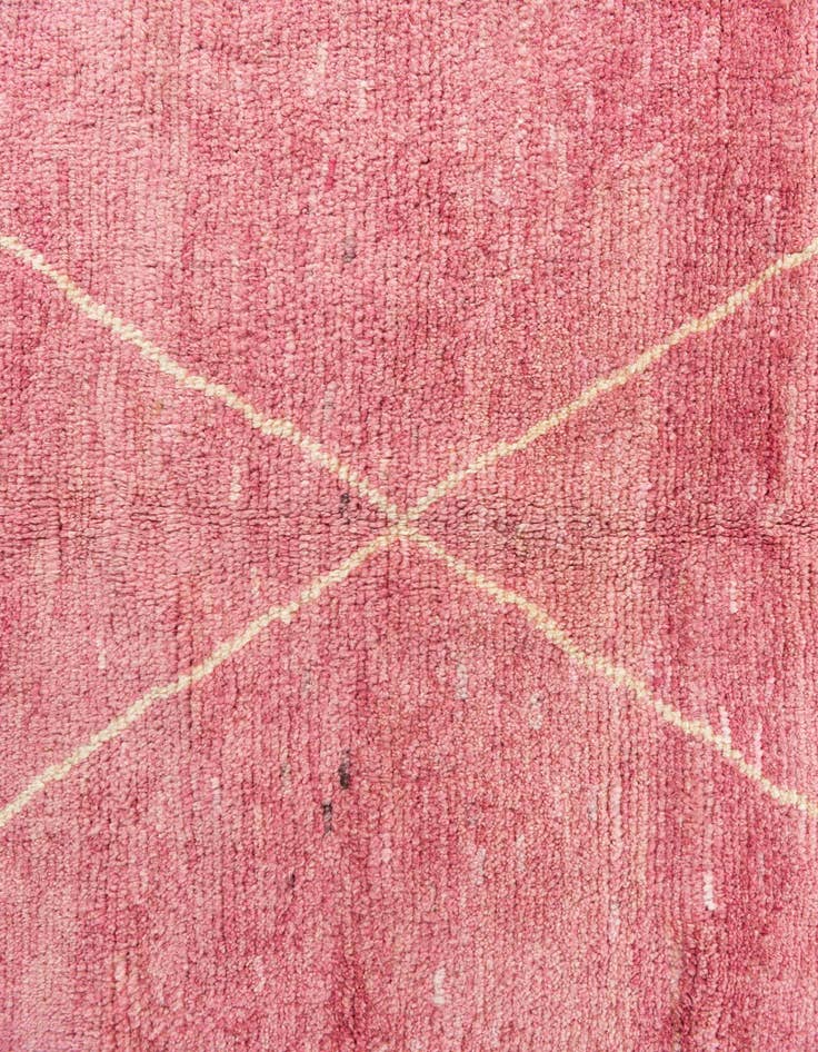 Detail image of 5' 6 x 8'  Hand Knotted Moroccan Wool Rug