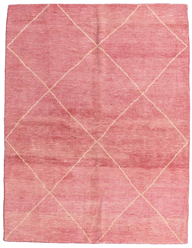 Detail image of 5' 6 x 8' Hand Knotted Moroccan Wool Rug
