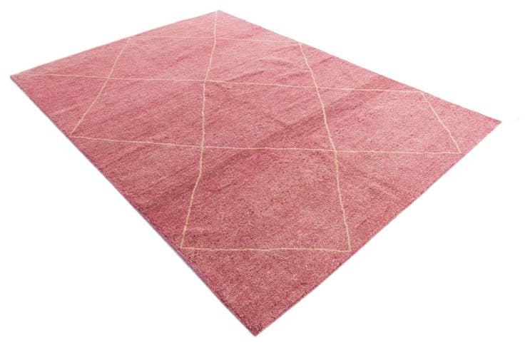 Detail image of 5' 7 x 8' Hand Knotted Moroccan Wool Rug