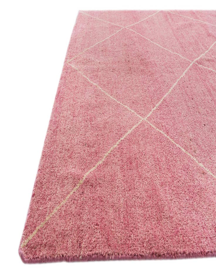 Detail image of 5' 7 x 8'  Hand Knotted Moroccan Wool Rug