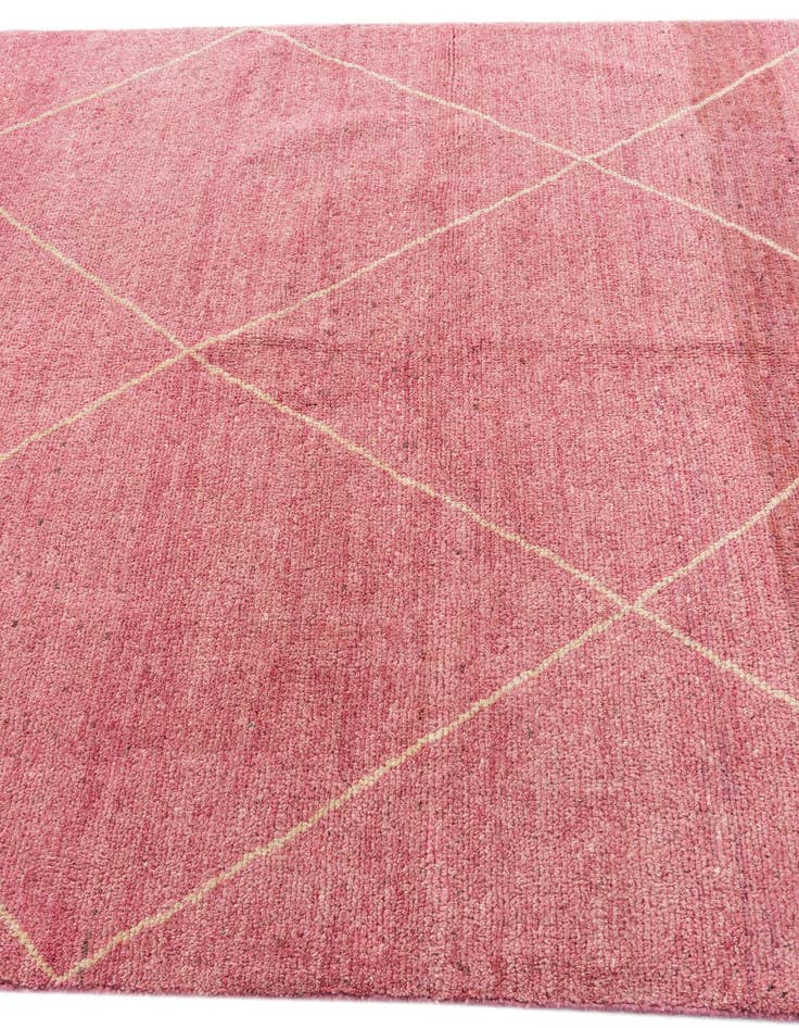 Detail image of 5' 7 x 8'  Hand Knotted Moroccan Wool Rug