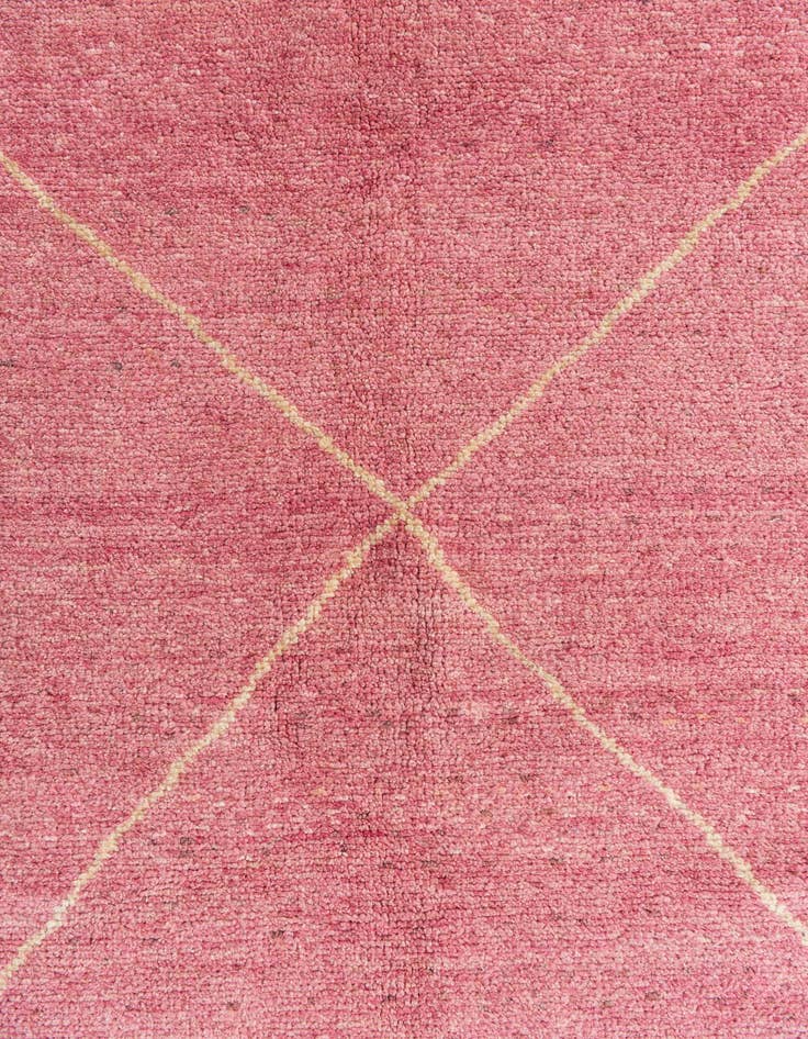 Detail image of 5' 7 x 8'  Hand Knotted Moroccan Wool Rug