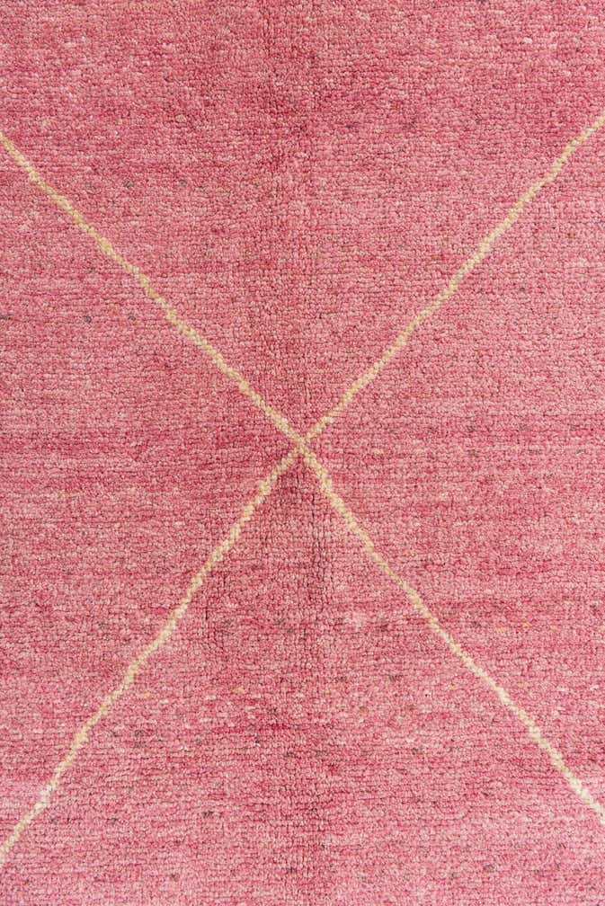 5' 7 x 8' Hand Knotted Moroccan Wool Rug