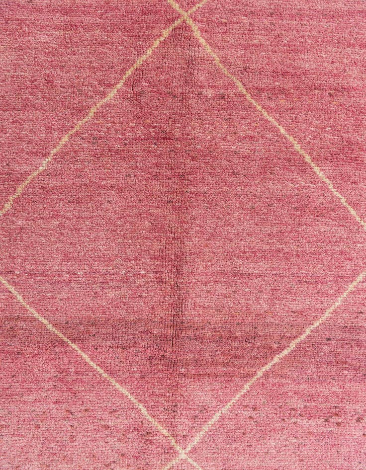 Detail image of 5' 7 x 8'  Hand Knotted Moroccan Wool Rug