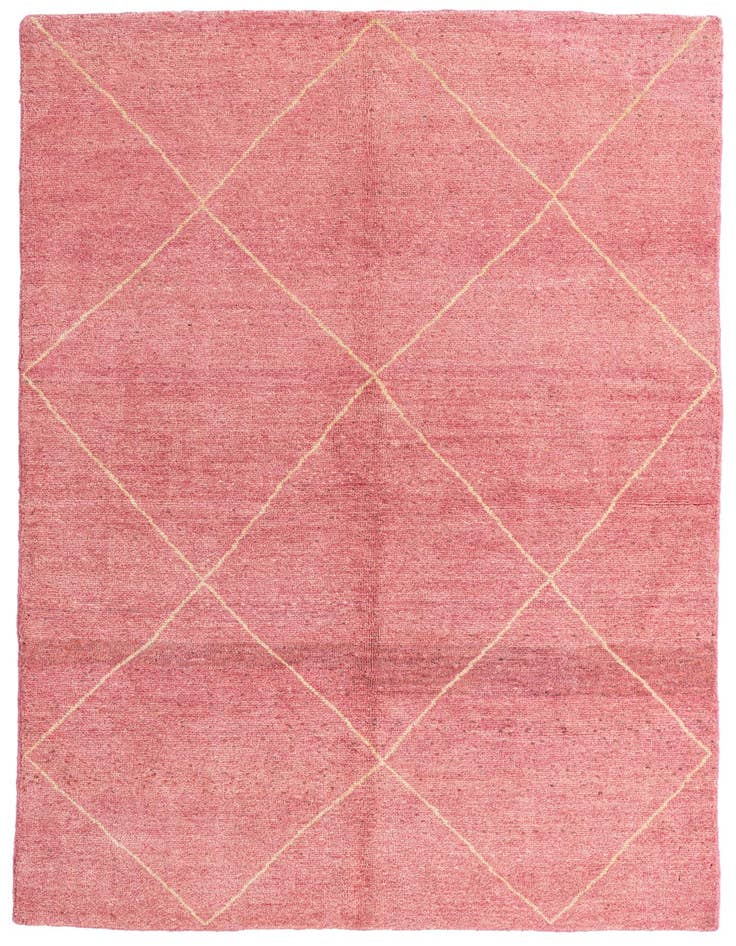 Detail image of 5' 7 x 8' Hand Knotted Moroccan Wool Rug