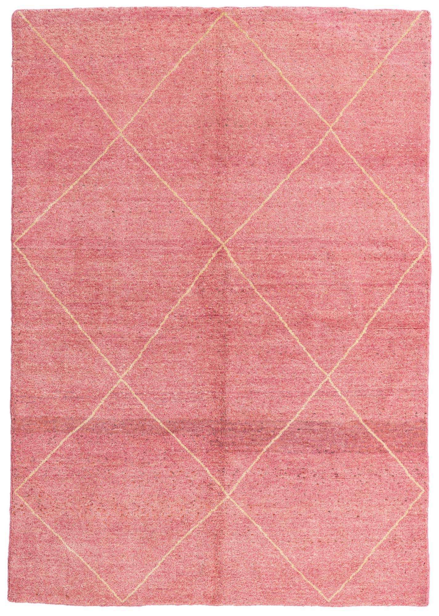 5' 7 x 8' Hand Knotted Moroccan Wool Rug