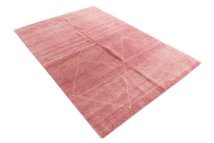 5' 6 x 8' 2 Hand Knotted Moroccan Wool Rug