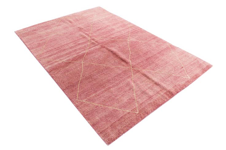 Detail image of 5' 6 x 8' 2 Hand Knotted Moroccan Wool Rug