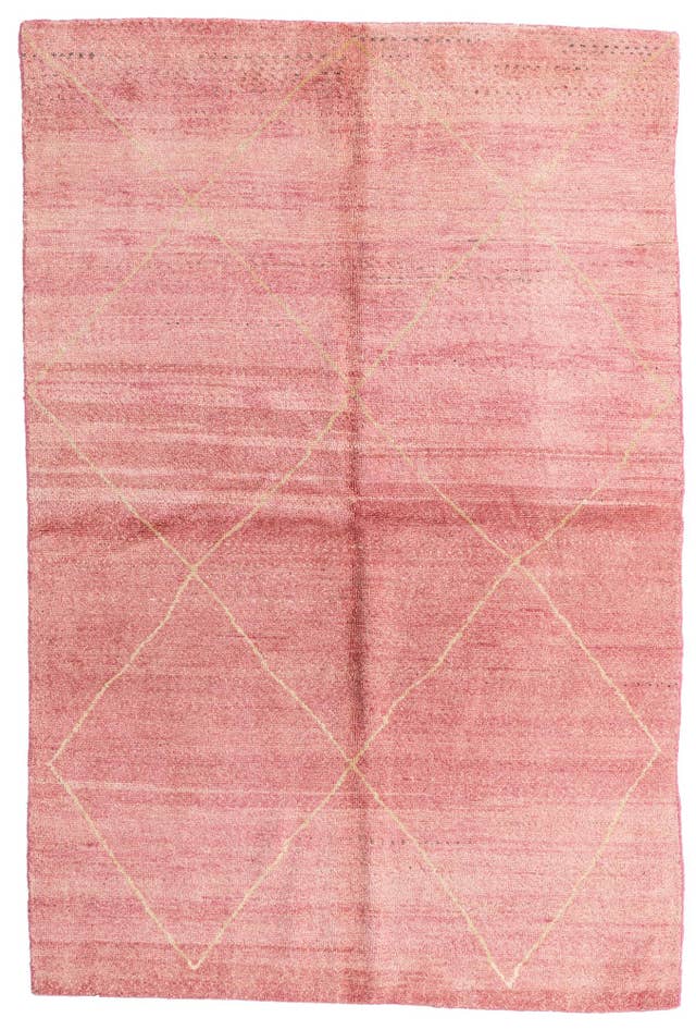Detail image of 5' 6 x 8' 2 Hand Knotted Moroccan Wool Rug