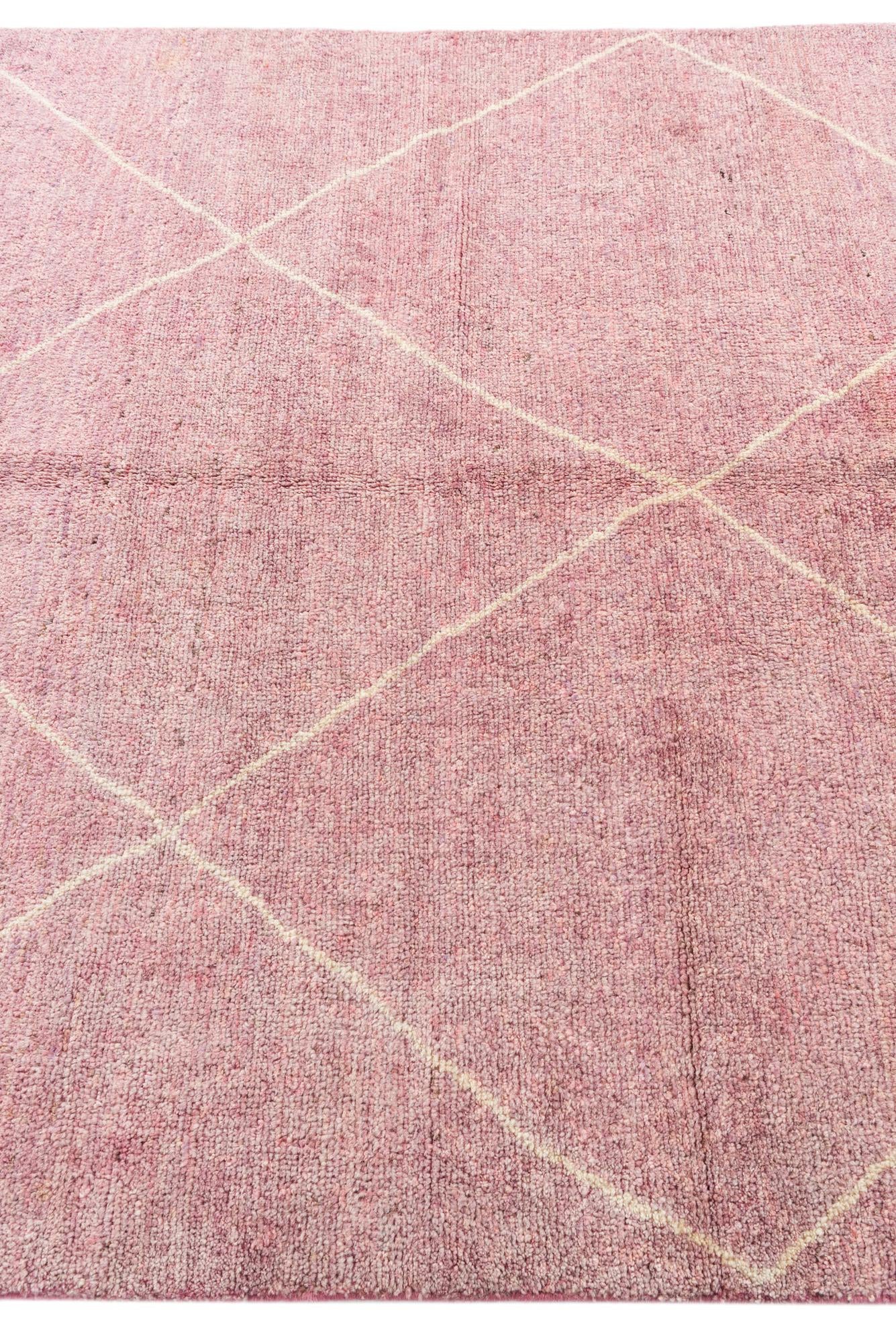 5' 6 x 7' 10 Hand Knotted Moroccan Wool Rug