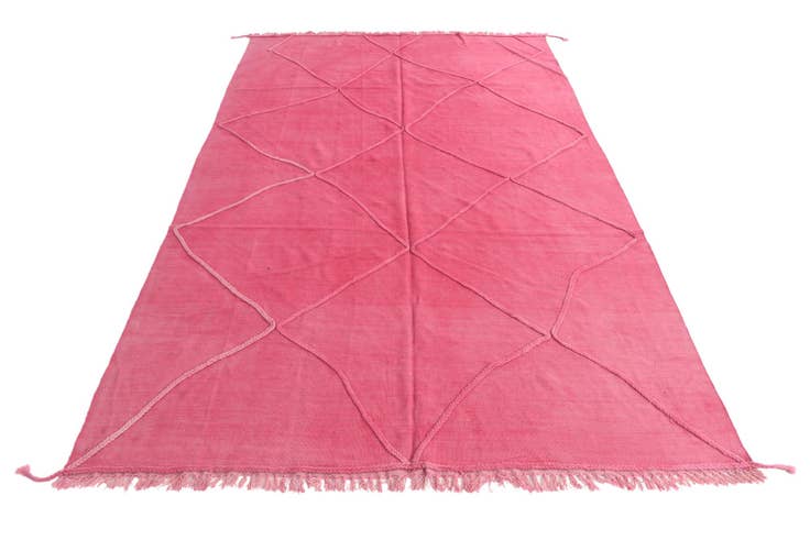 Detail image of 6' 4 x 9' 10 Hand Knotted Moroccan Wool Rug