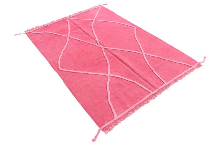 4' 1 x 6' Hand Knotted Moroccan Wool Rug