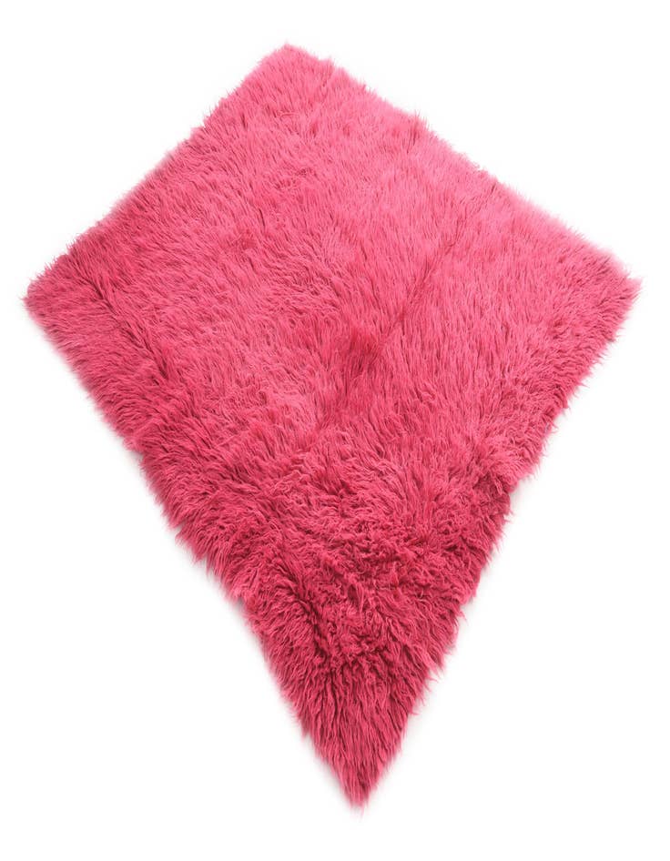 Detail image of 4' 6 x 5' 6  Hand Knotted Moroccan Wool Rug